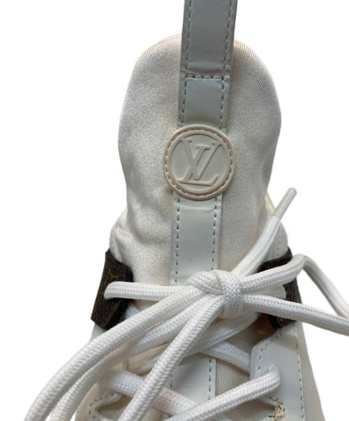 LOUIS VUITTON（ルイ ヴィトン）LOUIS VUITTON (ルイ ヴィトン) アフターゲームライン スニーカー ホワイト×ブラウン サイズ:37の古着・服飾アイテム