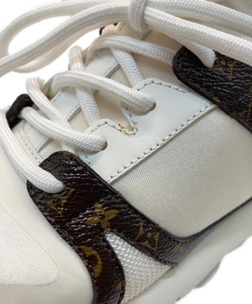 LOUIS VUITTON（ルイ ヴィトン）LOUIS VUITTON (ルイ ヴィトン) アフターゲームライン スニーカー ホワイト×ブラウン サイズ:37の古着・服飾アイテム