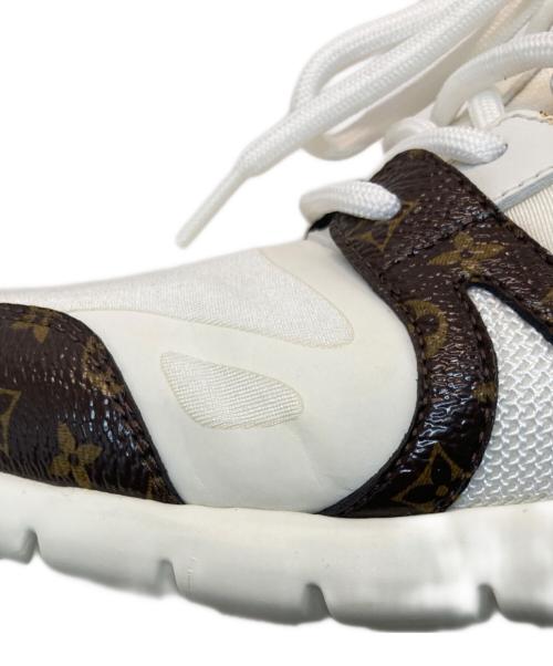 LOUIS VUITTON（ルイ ヴィトン）LOUIS VUITTON (ルイ ヴィトン) アフターゲームライン スニーカー ホワイト×ブラウン サイズ:37の古着・服飾アイテム