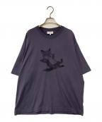 maison kitsuneメゾンキツネ）の古着「CHILLAX PRINT OVERSIZE T-SHIRT」｜ネイビー