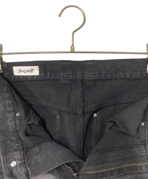 Lui's（ルイス）Lui's (ルイス) SURJENT スタッズワイドストレートデニムパンツ ブラック サイズ:1(下記採寸参照)の古着・服飾アイテム