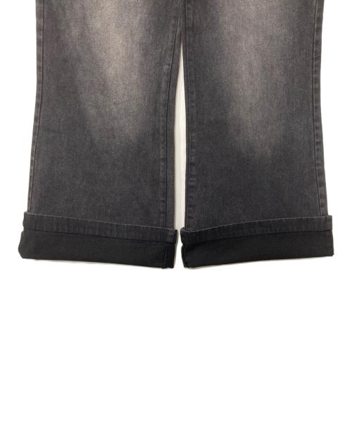 Lui's（ルイス）Lui's (ルイス) SURJENT スタッズワイドストレートデニムパンツ ブラック サイズ:1(下記採寸参照)の古着・服飾アイテム