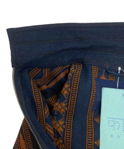 KARDO（カルド）KARDO (カルド) Leroyボックスフィット2WAYジップジャケット ネイビー×ブラウン サイズ:Mの古着・服飾アイテム