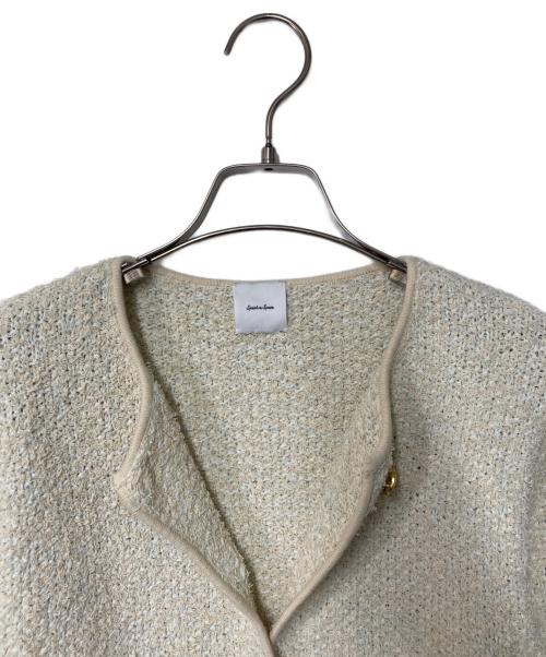 Spick and Span（スピック＆スパン）Spick and Span (スピック＆スパン) ツィードニットカーディガン アイボリー サイズ:FREEの古着・服飾アイテム