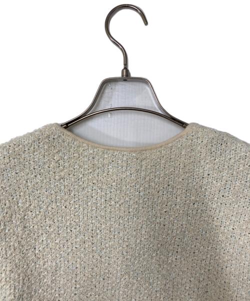 Spick and Span（スピック＆スパン）Spick and Span (スピック＆スパン) ツィードニットカーディガン アイボリー サイズ:FREEの古着・服飾アイテム