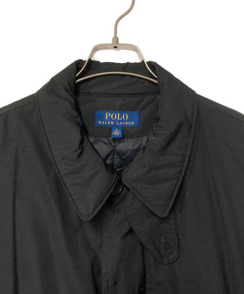 POLO RALPH LAUREN（ポロ・ラルフローレン）POLO RALPH LAUREN (ポロ・ラルフローレン) キルティングライニング ステンカラーコート ブラック サイズ:Lの古着・服飾アイテム