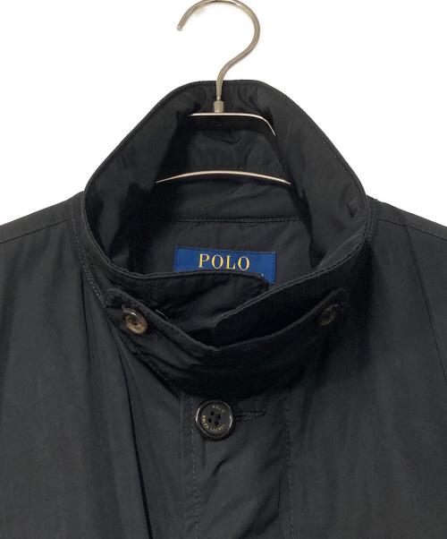 POLO RALPH LAUREN（ポロ・ラルフローレン）POLO RALPH LAUREN (ポロ・ラルフローレン) キルティングライニング ステンカラーコート ブラック サイズ:Lの古着・服飾アイテム