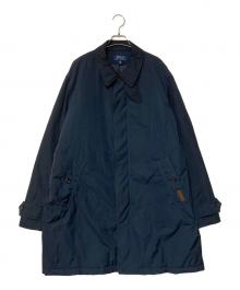 POLO RALPH LAUREN（ポロ・ラルフローレン）の古着「キルティングライニングステンカラーコート」｜ネイビー