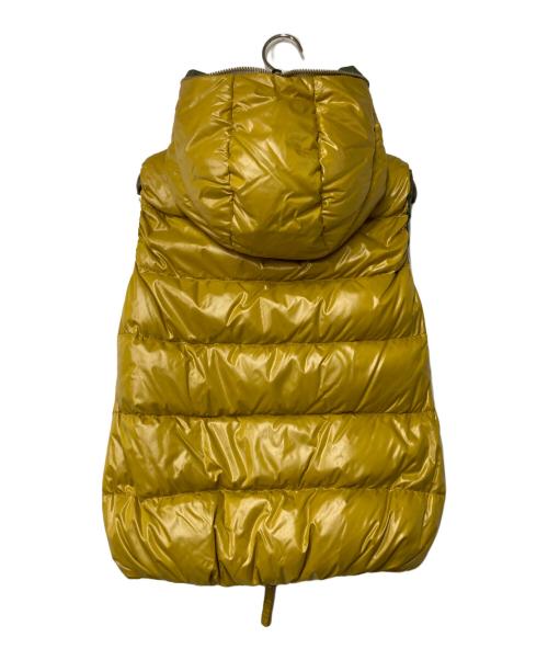 DUVETICA（デュベティカ）DUVETICA (デュベティカ) FEBE フーデッドダウンベスト イエロー×オリーブ サイズ:40の古着・服飾アイテム