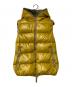 DUVETICA（デュベティカ）の古着「FEBE フーデッドダウンベスト」｜イエロー×オリーブ