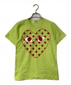 PLAY COMME des GARCONSプレイコムデギャルソン）の古着「Heart T-Shirt」｜黄緑