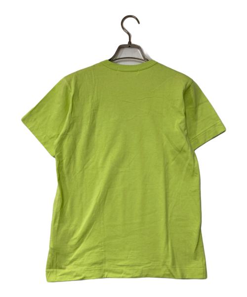 PLAY COMME des GARCONS（プレイコムデギャルソン）PLAY COMME des GARCONS (プレイコムデギャルソン) Heart T-Shirt 黄緑 サイズ:Lの古着・服飾アイテム