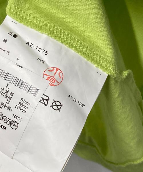 PLAY COMME des GARCONS（プレイコムデギャルソン）PLAY COMME des GARCONS (プレイコムデギャルソン) Heart T-Shirt 黄緑 サイズ:Lの古着・服飾アイテム