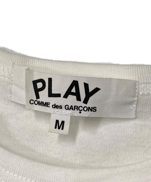PLAY COMME des GARCONS（プレイコムデギャルソン）PLAY COMME des GARCONS (プレイコムデギャルソン) ハートロゴTシャツ ホワイト サイズ:Mの古着・服飾アイテム
