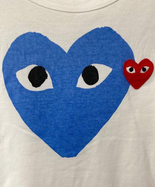 PLAY COMME des GARCONS（プレイコムデギャルソン）PLAY COMME des GARCONS (プレイコムデギャルソン) ハートロゴTシャツ ホワイト サイズ:Mの古着・服飾アイテム