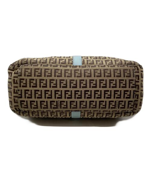 FENDI（フェンディ）FENDI (フェンディ) ズッキーノ 2WAYバッグ ベージュ×ブラウン×ブルーの古着・服飾アイテム