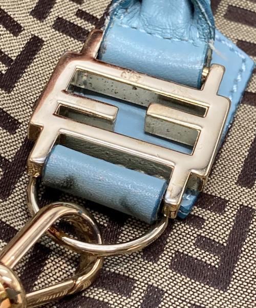 FENDI（フェンディ）FENDI (フェンディ) ズッキーノ 2WAYバッグ ベージュ×ブラウン×ブルーの古着・服飾アイテム