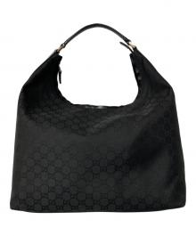 GUCCI（グッチ）の古着「GG柄 ホーボー ワンショルダーバッグ」｜ブラック
