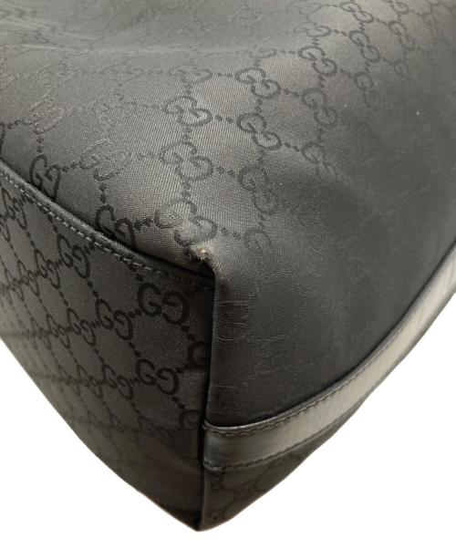GUCCI（グッチ）GUCCI (グッチ) GG柄 ホーボー ワンショルダーバッグ ブラックの古着・服飾アイテム