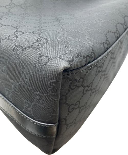 GUCCI（グッチ）GUCCI (グッチ) GG柄 ホーボー ワンショルダーバッグ ブラックの古着・服飾アイテム
