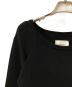 中古・古着 Ameri (アメリ) AMERICAN SLEEVE LAYERED KNIT DRESS ブラック サイズ:Ｍ：4000円