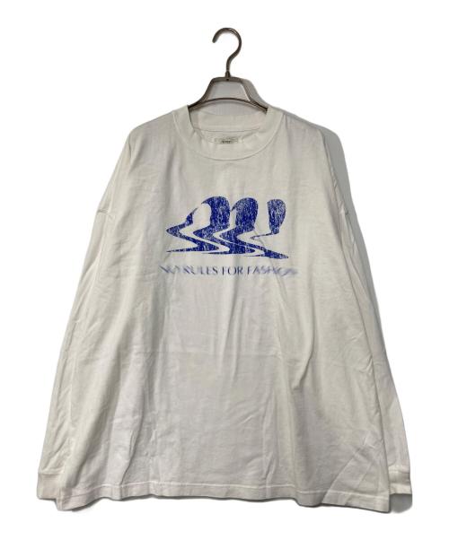 Ameri（アメリ）Ameri (アメリ) AM LOGO OVER LONG TEE ホワイト サイズ:Fの古着・服飾アイテム