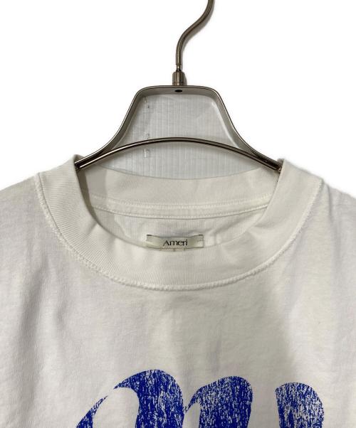 Ameri（アメリ）Ameri (アメリ) AM LOGO OVER LONG TEE ホワイト サイズ:Fの古着・服飾アイテム