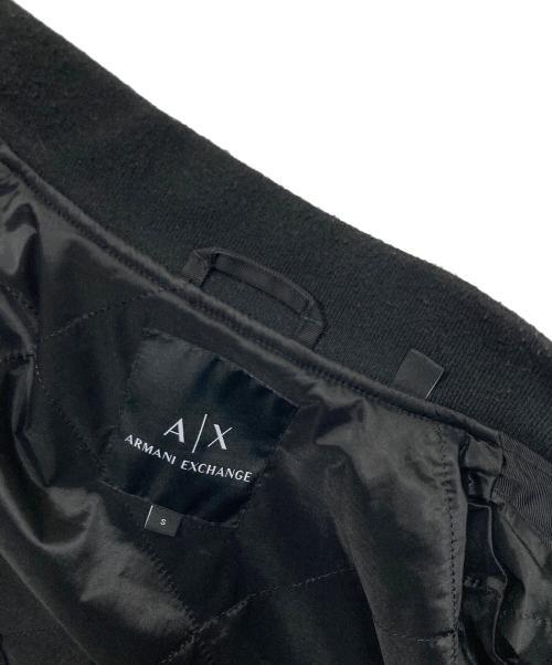 ARMANI EXCHANGE（アルマーニ エクスチェンジ）ARMANI EXCHANGE (アルマーニ エクスチェンジ) パデットボンバージャケット ブラック サイズ:Sの古着・服飾アイテム