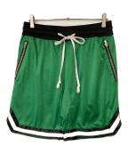 a elegantes sapeurエレガンティス サプール）の古着「メッシュハーフパンツ」｜グリーン