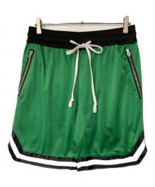 a elegantes sapeur（エレガンティス サプール）の古着「メッシュハーフパンツ」｜グリーン