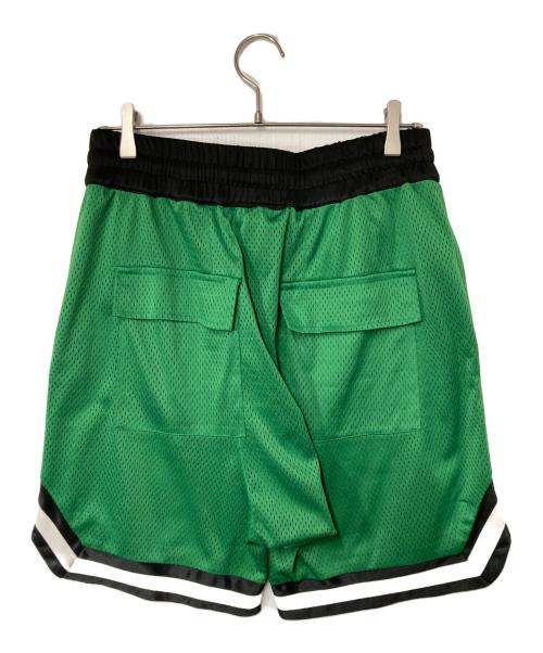 a elegantes sapeur（エレガンティス サプール）a elegantes sapeur (エレガンティス サプール) メッシュハーフパンツ グリーン サイズ:Lの古着・服飾アイテム