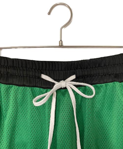 a elegantes sapeur（エレガンティス サプール）a elegantes sapeur (エレガンティス サプール) メッシュハーフパンツ グリーン サイズ:Lの古着・服飾アイテム