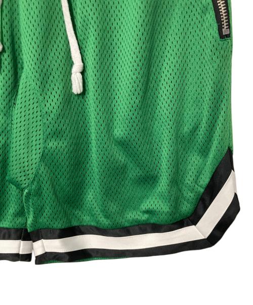 a elegantes sapeur（エレガンティス サプール）a elegantes sapeur (エレガンティス サプール) メッシュハーフパンツ グリーン サイズ:Lの古着・服飾アイテム