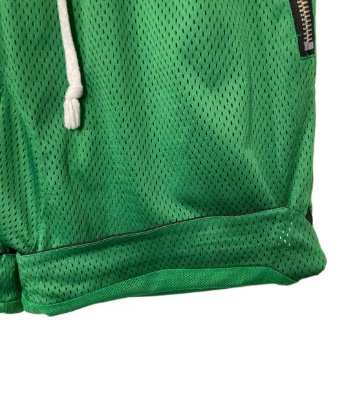 a elegantes sapeur（エレガンティス サプール）a elegantes sapeur (エレガンティス サプール) メッシュハーフパンツ グリーン サイズ:Lの古着・服飾アイテム