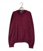 POLO RALPH LAURENポロ・ラルフローレン）の古着「ポニー刺繍 クルーネックスウェット」｜ボルドー