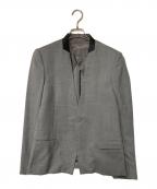 MIHARA YASUHIRO Denimミハラヤスヒロデニム）の古着「ノーカラージャケット」｜グレー