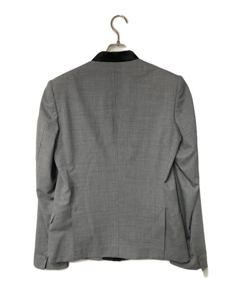 MIHARA YASUHIRO Denim（ミハラヤスヒロデニム）MIHARA YASUHIRO DENIM (ミハラヤスヒロデニム) ノーカラージャケット グレー サイズ:48の古着・服飾アイテム