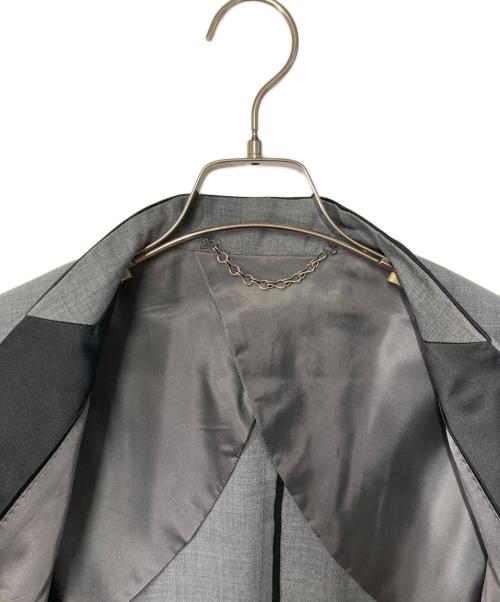 MIHARA YASUHIRO Denim（ミハラヤスヒロデニム）MIHARA YASUHIRO DENIM (ミハラヤスヒロデニム) ノーカラージャケット グレー サイズ:48の古着・服飾アイテム