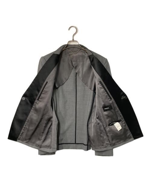 MIHARA YASUHIRO Denim（ミハラヤスヒロデニム）MIHARA YASUHIRO DENIM (ミハラヤスヒロデニム) ノーカラージャケット グレー サイズ:48の古着・服飾アイテム