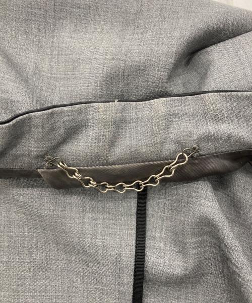 MIHARA YASUHIRO Denim（ミハラヤスヒロデニム）MIHARA YASUHIRO DENIM (ミハラヤスヒロデニム) ノーカラージャケット グレー サイズ:48の古着・服飾アイテム