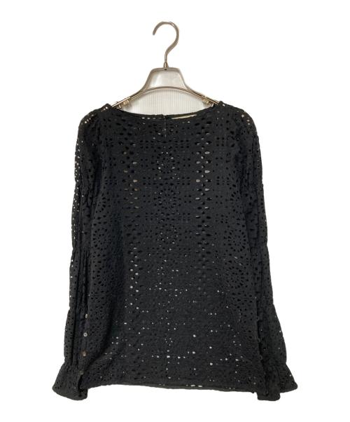Curensology（カレンソロジー）Curensology (カレンソロジー) カットワークブラウス ブラック サイズ:FREEの古着・服飾アイテム