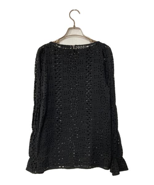 Curensology（カレンソロジー）Curensology (カレンソロジー) カットワークブラウス ブラック サイズ:FREEの古着・服飾アイテム