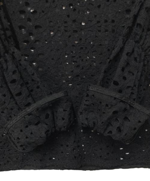 Curensology（カレンソロジー）Curensology (カレンソロジー) カットワークブラウス ブラック サイズ:FREEの古着・服飾アイテム