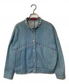VIVIENNE TAMヴィヴィアンタム）の古着「スタッズデニムジャケット」｜インディゴ