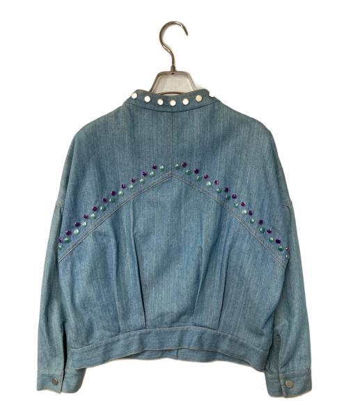 VIVIENNE TAM（ヴィヴィアンタム）VIVIENNE TAM (ヴィヴィアンタム) スタッズデニムジャケット インディゴ サイズ:40の古着・服飾アイテム