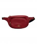 COACHコーチ）の古着「ボディバッグ ウエストバッグ」｜レッド