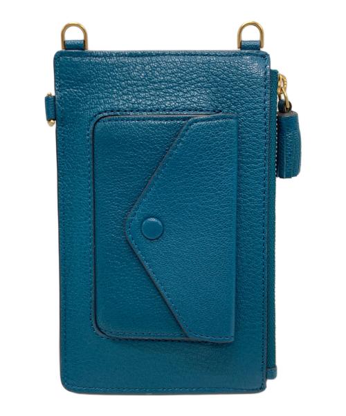 ANYA HINDMARCH（アニヤ・ハインドマーチ）ANYA HINDMARCH (アニヤ・ハインドマーチ) KELLOGGS (ケロッグ) KELLOGGS トニーザタイガー ジップフォンポーチ ターコイズの古着・服飾アイテム