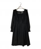 TO BE CHICトゥービーシック）の古着「ニット切替ワンピース」｜ブラック