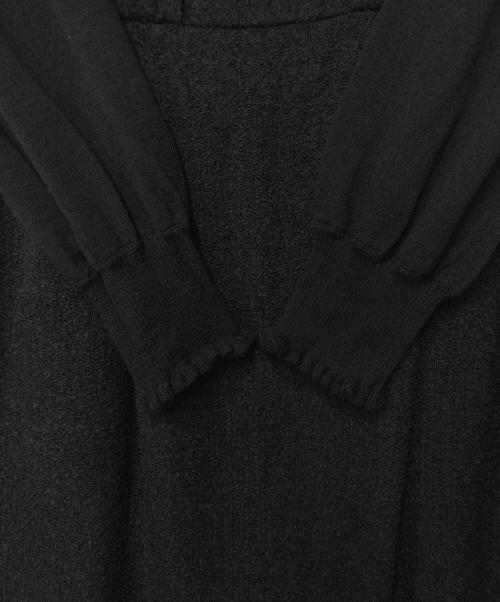 TO BE CHIC（トゥービーシック）TO BE CHIC (トゥービーシック) ニット切替ワンピース ブラック サイズ:40の古着・服飾アイテム