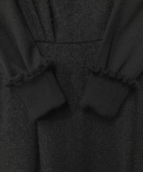 TO BE CHIC（トゥービーシック）TO BE CHIC (トゥービーシック) ニット切替ワンピース ブラック サイズ:40の古着・服飾アイテム